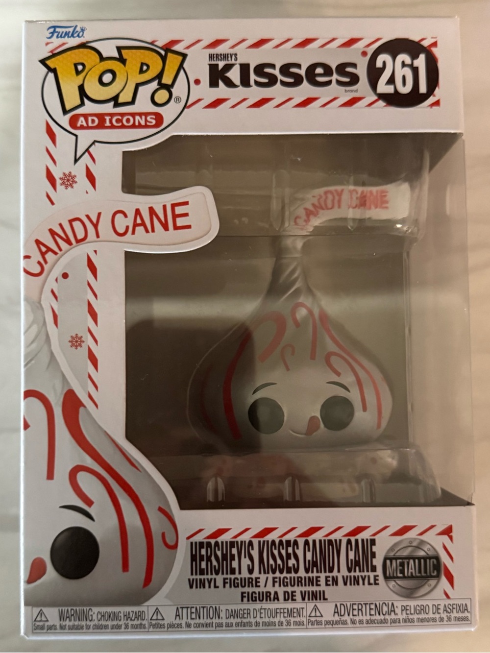 Funko Pop! Ad Icons Hershey's Kisses Candy Cane - White, Red